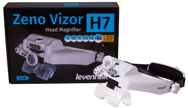 Лупа налобная Levenhuk Zeno Vizor H7
