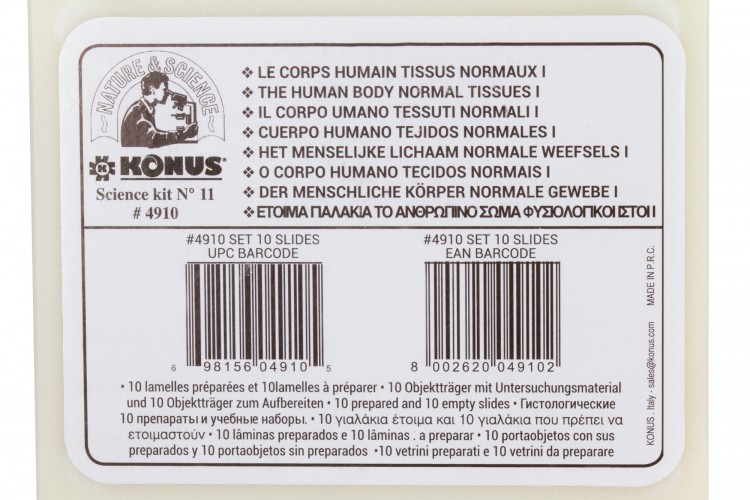 Набор микропрепаратов Konus 10: «Человеческое тело. Норма»