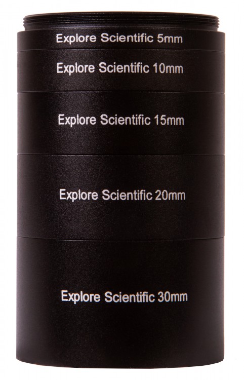 Набор удлинительных колец Explore Scientific M48x0,75 (30, 20, 15, 10, 5 мм)