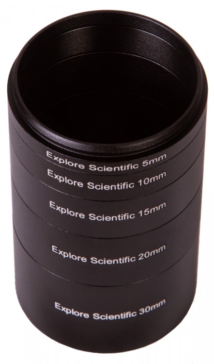 Набор удлинительных колец Explore Scientific M48x0,75 (30, 20, 15, 10, 5 мм)